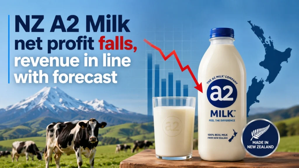 A2 Milk Net Profit Falls 44%