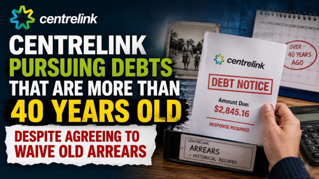 Centrelink pursuing debts that are more than 40 years old despite agreeing to waive old arrears
